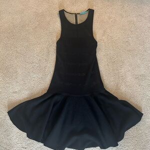 Alice + Olivia black knit dress - size s